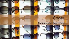  Presentation with eye glass - Slides consisting of eye glass - sunglasses background and a  colored foreground