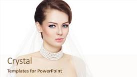  Presentation with bride - PPT theme enhanced with eye lenses - young beautiful bride with stylish background and a  colored foreground