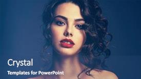  Presentation with sexy girl - Colorful slide deck enhanced with eye makeup sexy and gorgeous backdrop and a ocean colored foreground