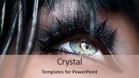  Presentation with eye - Slide deck enhanced with eye makeup smoky eyes smokey background and a lemonade colored foreground