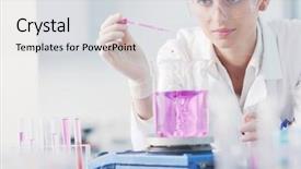  Presentation with eye doctor - Colorful slide set enhanced with eye protection - research and science doctor student backdrop and a light gray colored foreground