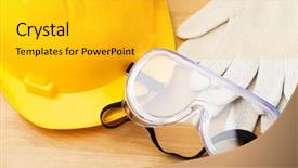  Presentation with industry safety - Beautiful theme featuring flag of mexico in an backdrop and a light gray colored foreground.