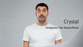  Presentation with scary - Slides consisting of eye scary - emotion advertisement and people concept background and a light gray colored foreground