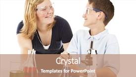  Presentation with chemistry - Colorful presentation enhanced with great time in science class backdrop and a coral colored foreground