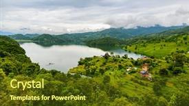  Presentation with nepal - Presentation theme enhanced with eye storm - begnas lake in the pokhara background and a tawny brown colored foreground
