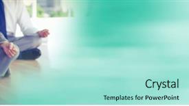  Presentation with people - Cool new PPT theme with eye storm - business people meditating backdrop and a arctic colored foreground