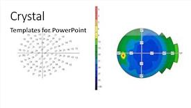  Presentation with glaucoma - Presentation theme with eye test -visual field background and a white colored foreground