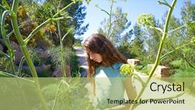  Presentation with teen girl - PPT layouts enhanced with eye tracking - brunette teen girl in mediterranean background and a yellow colored foreground
