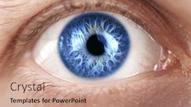  Presentation with eye - Beautiful theme featuring eye backdrop and a coral colored foreground