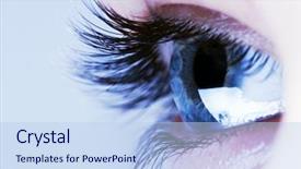  Presentation with eye - Amazing presentation having eye backdrop and a light blue colored foreground