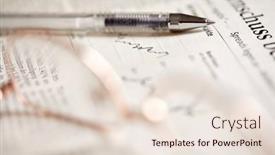  Presentation with newspaper - Slide deck enhanced with eyeglasses-on-the-newspaper-pages background and a lemonade colored foreground