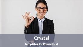  Presentation with formal - Colorful slide set enhanced with eyeglasses standing in the office backdrop and a gray colored foreground