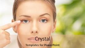  Presentation with green beauty - Presentation theme with  background and a  colored foreground