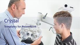  Presentation with vision 2030 - Amazing presentation design having eyes anatomy - checking the vision backdrop and a lemonade colored foreground