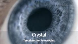  Presentation with anatomy eye - Audience pleasing presentation design consisting of eyes anatomy - extreme close-up of human eye backdrop and a ocean colored foreground