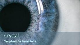  Presentation with anatomy eye - PPT layouts consisting of eyes anatomy - extreme close-up of human eye background and a ocean colored foreground