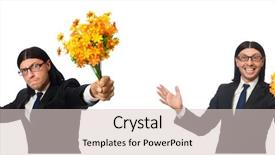  Presentation with flowers - Audience pleasing slide deck consisting of eyes googles - man in suit with hammer backdrop and a lemonade colored foreground