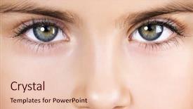  Presentation with eyes - Slide set with eyes of five-year-old background and a lemonade colored foreground