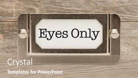  Presentation with eyes - Amazing theme having eyes-only-metal-file-label backdrop and a coral colored foreground