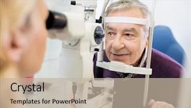  Presentation with eye lash - Cool new slides with eyes pupils to patient backdrop and a mint green colored foreground