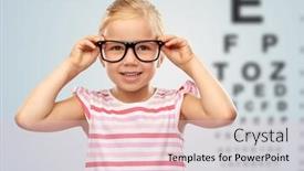  Presentation with eyesight - Amazing theme having eyesight-and-vision-concept-smiling backdrop and a lemonade colored foreground