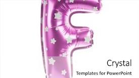  Presentation with stars - Amazing presentation having f - balloon font with stars part backdrop and a  colored foreground