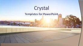  Presentation with nashville skyline - Theme with f - cityscape and skyline o f background and a  colored foreground