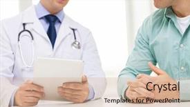  Presentation with health technology - Amazing slide deck having f - medicine health care people backdrop and a coral colored foreground