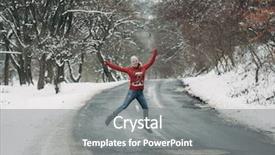  Presentation with winter road and branch - Theme enhanced with f - woman having fun outdoor woman background and a  colored foreground