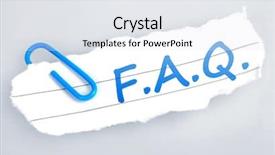  Presentation with grey - Slides enhanced with f a q word background and a white colored foreground