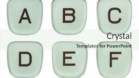  Presentation with white letters - Theme with f b - vintage green typewriter keys macro background and a soft green colored foreground