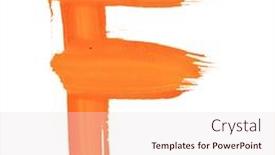  Presentation with white letters - Cool new presentation with f - color letters isolated over the white background backdrop and a lemonade colored foreground