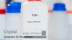 Presentation with packaging - Slides enhanced with f2kr-krypton-difluoride-cas-13773 background and a sky blue colored foreground