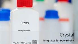  Presentation with fluoride - Slide set enhanced with f2os-thionyl-fluoride-cas-7783 background and a light gray colored foreground