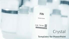  Presentation with fluoride - Presentation theme consisting of f2sr-strontium-fluoride-cas-7783 background and a sky blue colored foreground