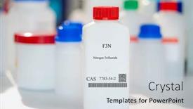  Presentation with laboratory chemical white - PPT layouts with f3n-nitrogen-trifluoride-cas-7783 background and a sky blue colored foreground