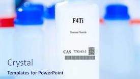  Presentation with titanium - Slide set featuring f4ti-titanium-fluoride-cas-7783 background and a sky blue colored foreground
