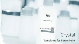  Presentation with substance - Presentation featuring f5u-uranium-pentafluoride-cas-13775 background and a sky blue colored foreground