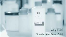  Presentation with packaging plastic - Slides having f6u-uranium-hexafluoride-cas-7783 background and a sky blue colored foreground