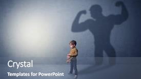  Presentation with shadow - Amazing PPT layouts having fable - little waggish boy backdrop and a seafoam green colored foreground