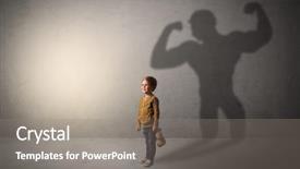  Presentation with shadow - Slide set with fable - little waggish boy background and a gray colored foreground
