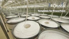  Presentation with spinning - Cool new PPT theme with fabric and machinery in spinning backdrop and a gray colored foreground