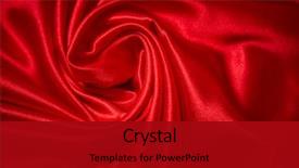  Presentation with satin - PPT layouts with fabric background for celebration ceremony background and a crimson colored foreground