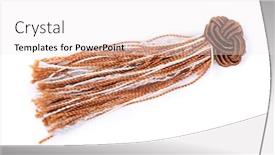  Presentation with tablecloths - Beautiful presentation design featuring fabric-brush-for-decorating-interior backdrop and a sky blue colored foreground