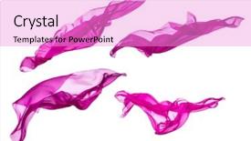  Presentation with abstract art - Cool new slides with fabric flying art object design backdrop and a  colored foreground