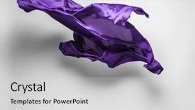  Presentation with abstract art - Slide set consisting of fabric flying art object design background and a  colored foreground