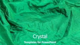  Presentation with satin - PPT layouts having fabric green satin background background and a ocean colored foreground