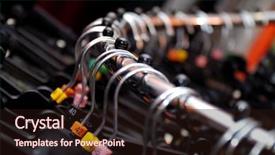  Presentation with clothes shop - Cool new presentation theme with fabric inventory - clothes shop backdrop and a wine colored foreground