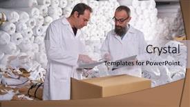  Presentation with inventory - Beautiful PPT layouts featuring fabric inventory - warehouse supervisor and manager men backdrop and a  colored foreground