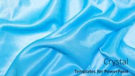  Presentation with satin - Beautiful slides featuring fabric satin texture for background backdrop and a cyan colored foreground